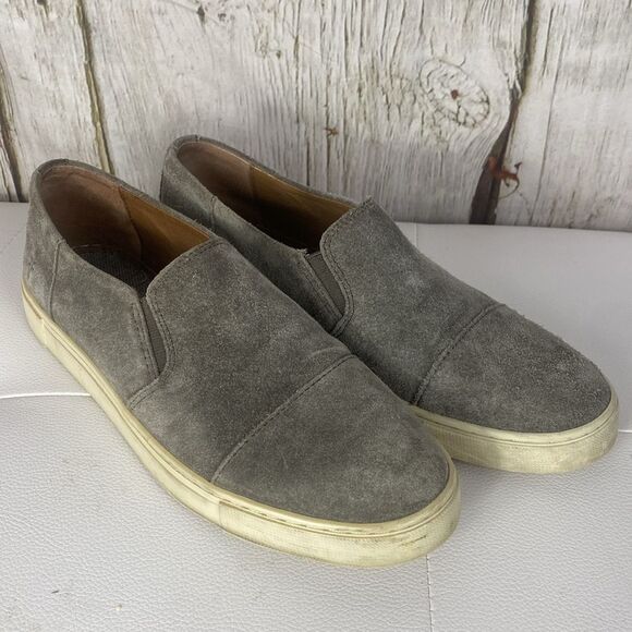 Frye Gemma Cap Suede Slip On Sneaker Size 8 - Picture 2 of 7